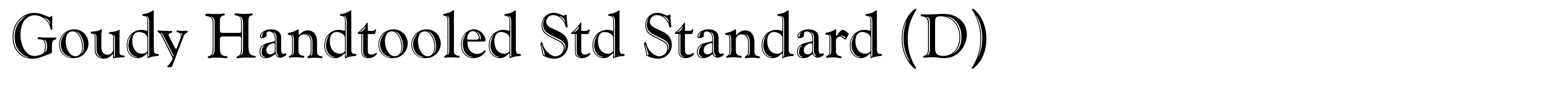 Goudy Handtooled Std Standard (D)