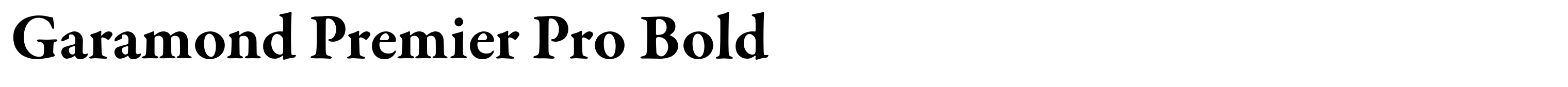 Garamond Premier Pro Bold