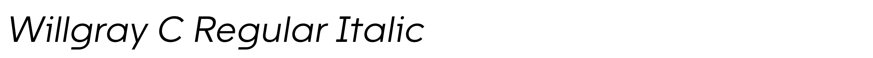 Willgray C Regular Italic