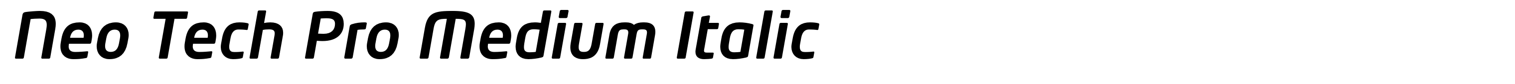 Neo Tech Pro Medium Italic