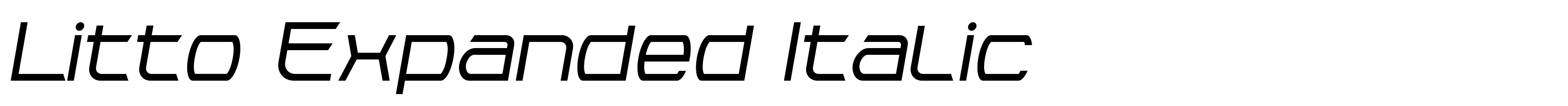 Litto Expanded Italic