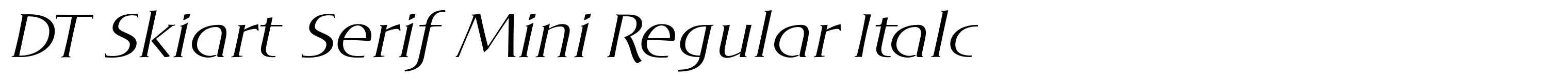 DT Skiart Serif Mini Regular Italc