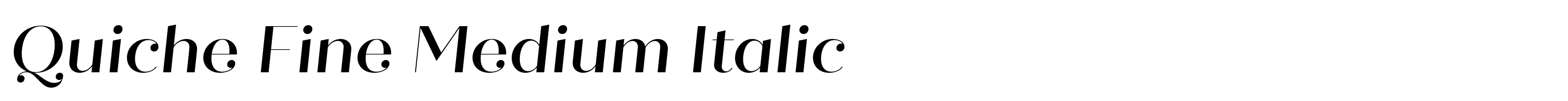 Quiche Fine Medium Italic