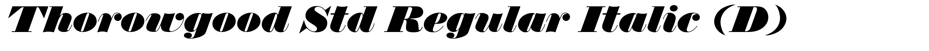 Thorowgood Std Regular Italic (D)