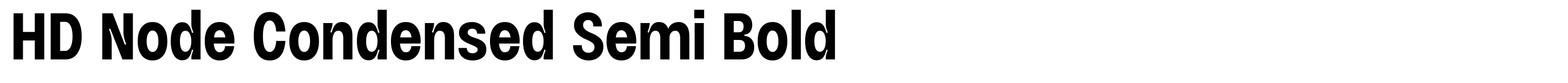 HD Node Condensed Semi Bold