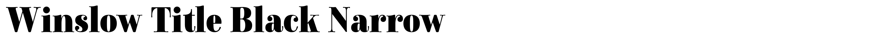 Winslow Title Black Narrow