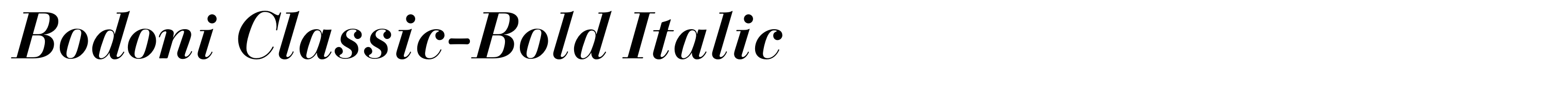 Bodoni Classic-Bold Italic