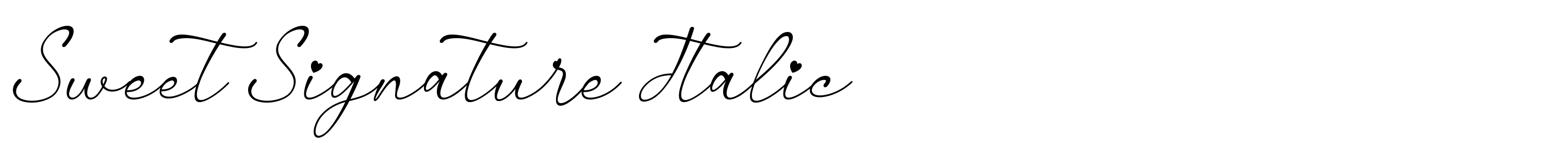Sweet Signature Italic