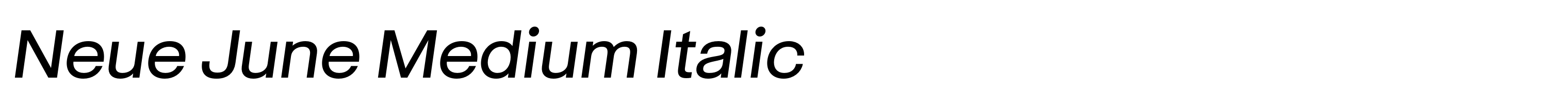 Neue June Medium Italic