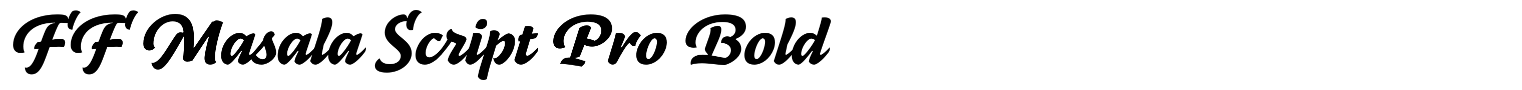 FF Masala Script Pro Bold