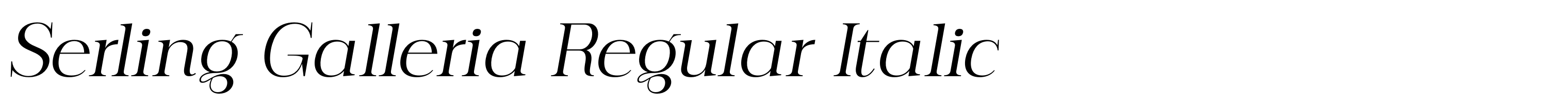 Serling Galleria Regular Italic
