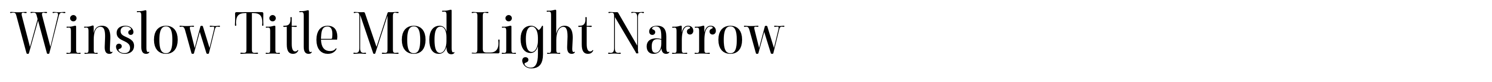 Winslow Title Mod Light Narrow