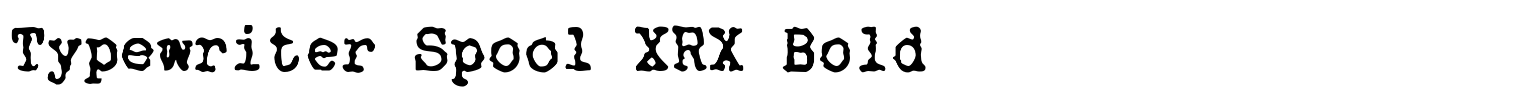 Typewriter Spool XRX Bold