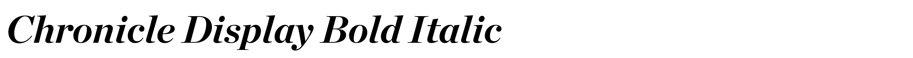 Chronicle Display Bold Italic