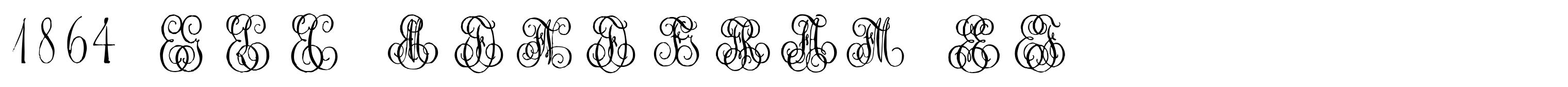 1864 GLC Monogram EF