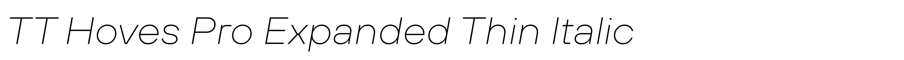 TT Hoves Pro Expanded Thin Italic