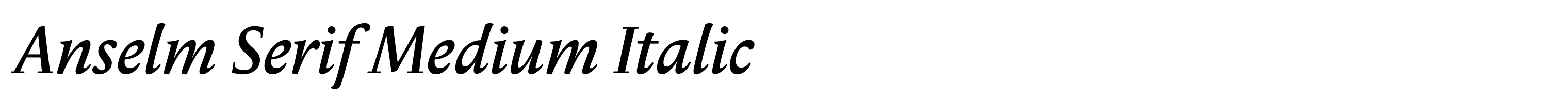 Anselm Serif Medium Italic