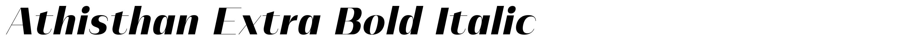 Athisthan Extra Bold Italic