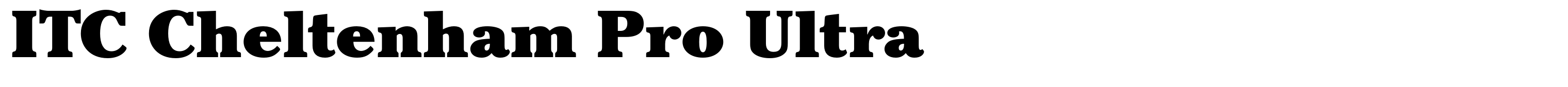 ITC Cheltenham Pro Ultra
