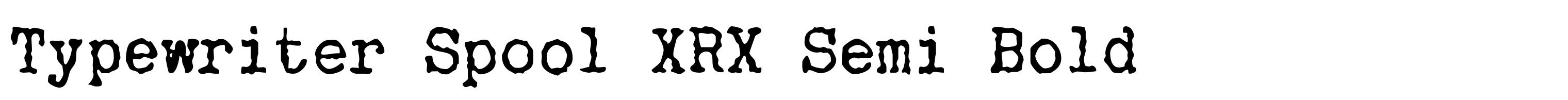 Typewriter Spool XRX Semi Bold
