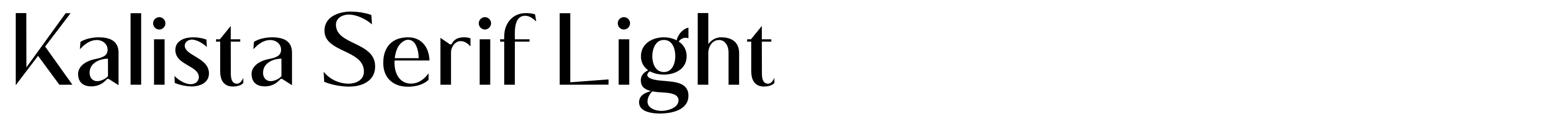 Kalista Serif Light