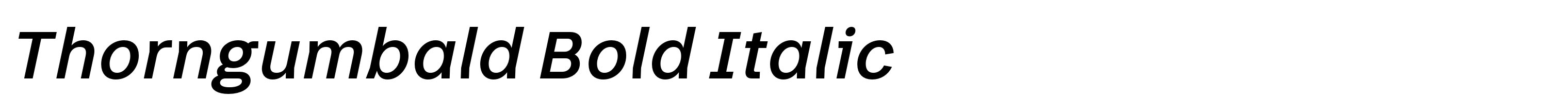 Thorngumbald Bold Italic