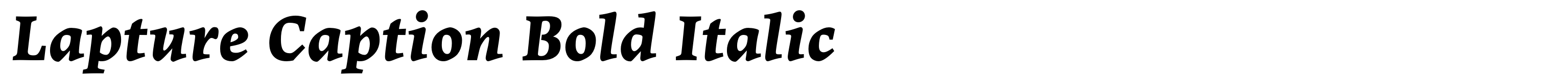 Lapture Caption Bold Italic