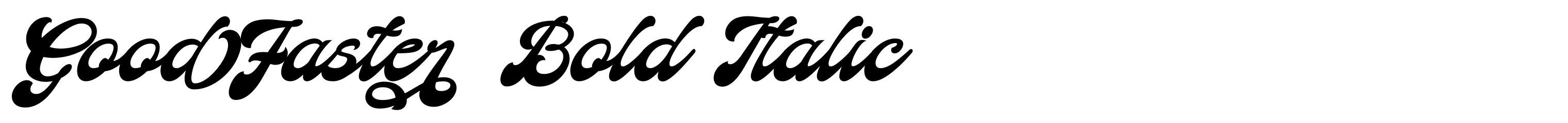 Good Faster Bold Italic