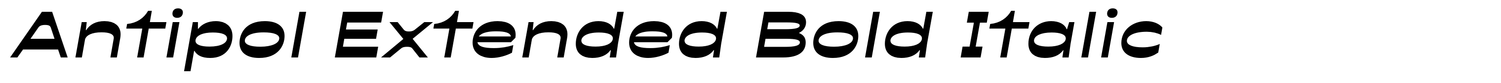 Antipol Extended Bold Italic