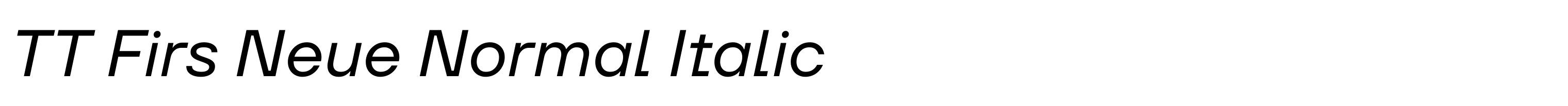 TT Firs Neue Normal Italic