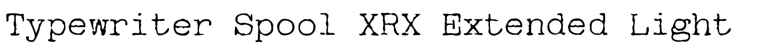Typewriter Spool XRX Extended Light