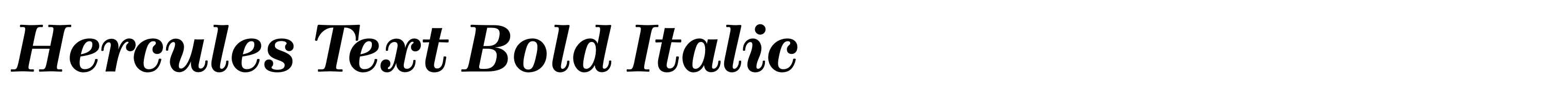 Hercules Text Bold Italic