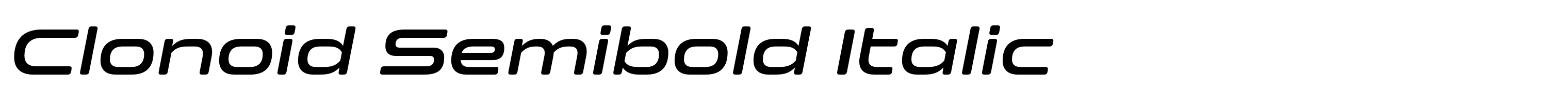 Clonoid Semibold Italic