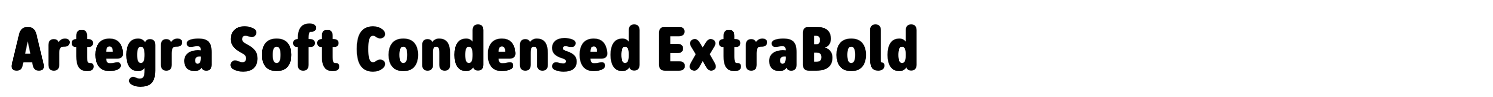 Artegra Soft Condensed ExtraBold