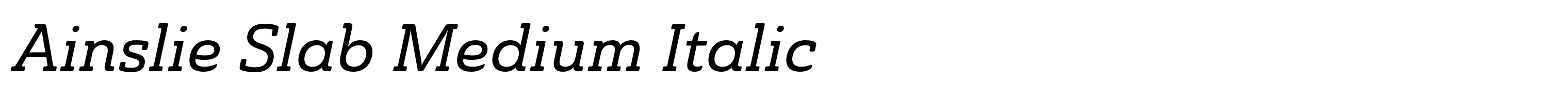 Ainslie Slab Medium Italic