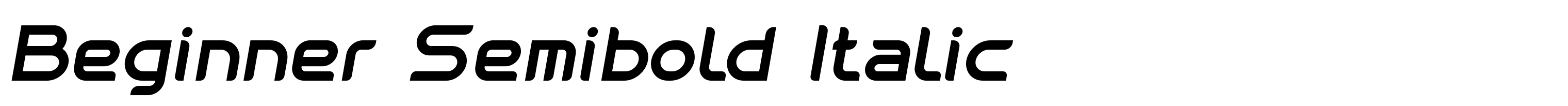 Beginner Semibold Italic