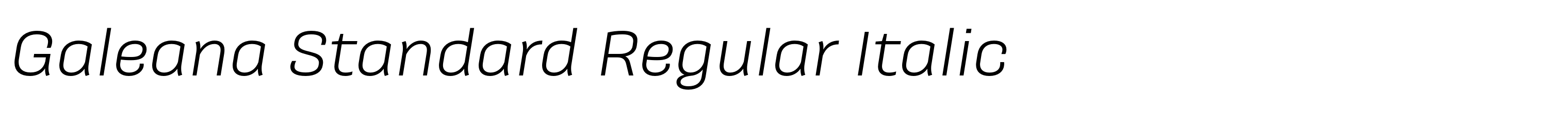 Galeana Standard Regular Italic