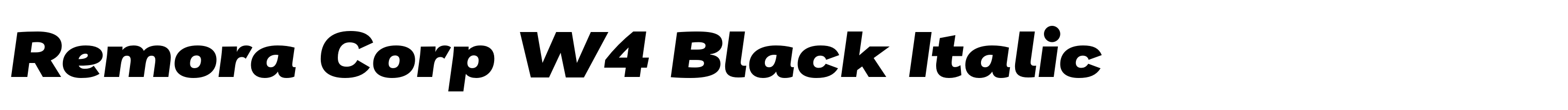 Remora Corp W4 Black Italic