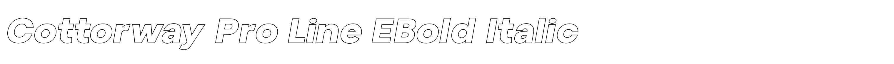 Cottorway Pro Line EBold Italic
