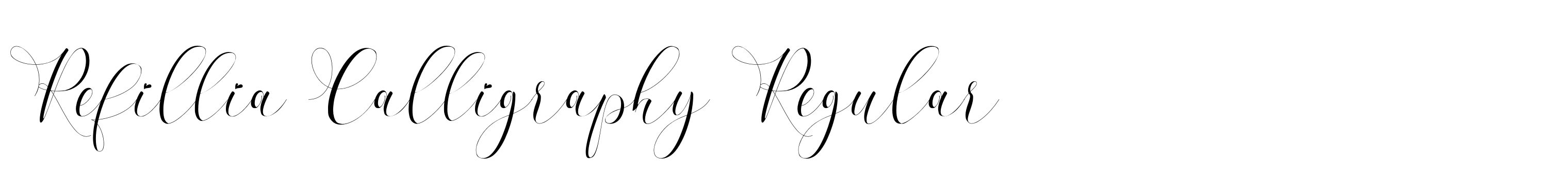 Refillia Calligraphy Regular