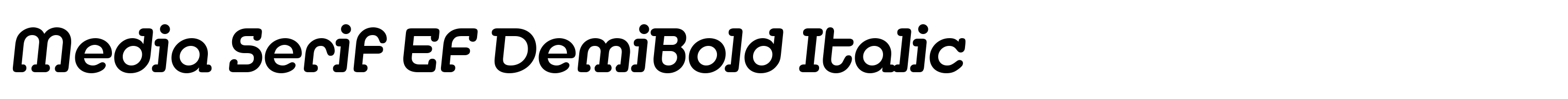 Media Serif EF DemiBold Italic