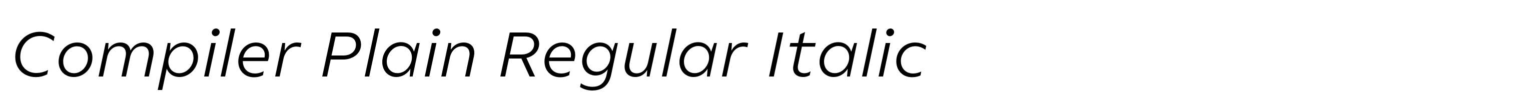 Compiler Plain Regular Italic