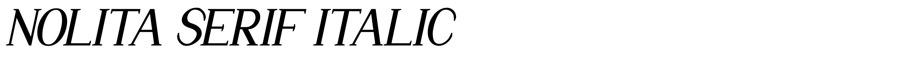 Nolita Serif Italic