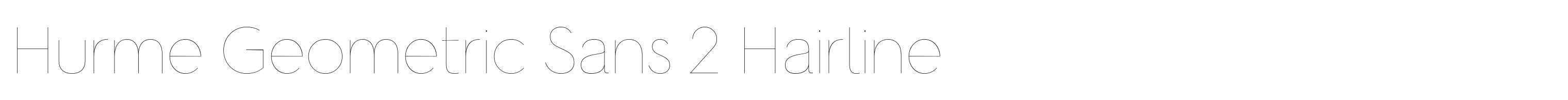 Hurme Geometric Sans 2 Hairline