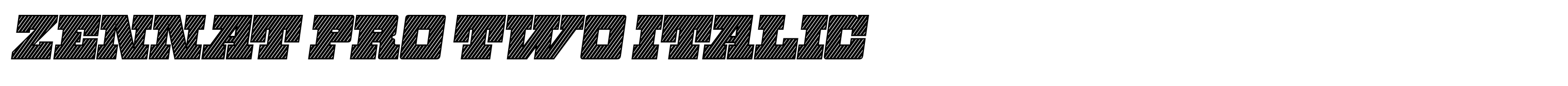 Zennat Pro Two Italic