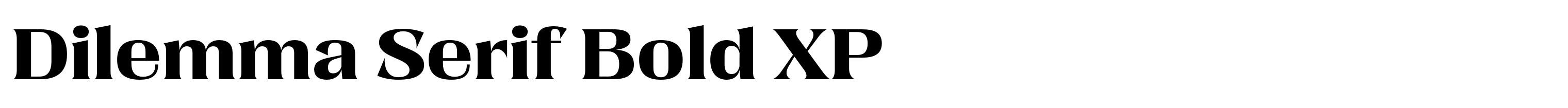 Dilemma Serif Bold XP