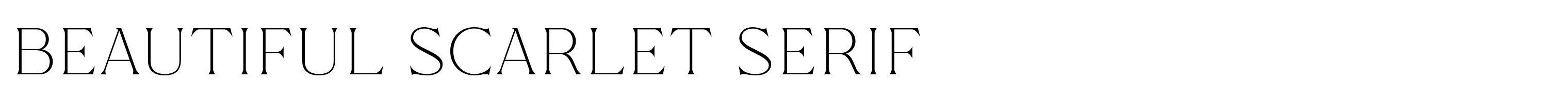 Beautiful Scarlet Serif