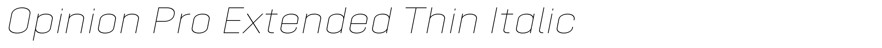 Opinion Pro Extended Thin Italic