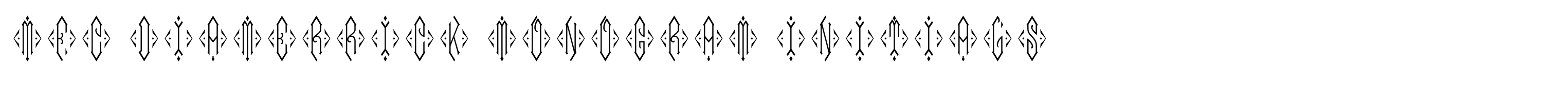 MFC Diamerrick Monogram Initials