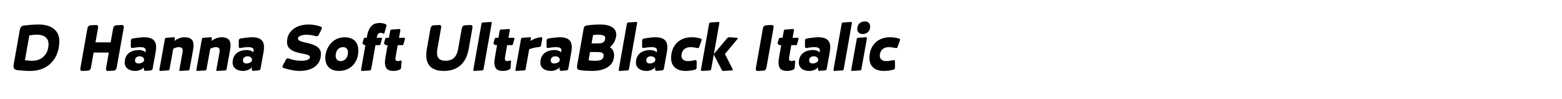 D Hanna Soft UltraBlack Italic